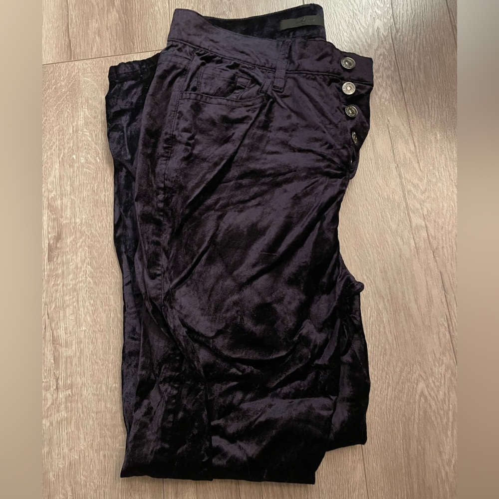 7 For All Mankind - EUC High Waist Velvet Ankle Skinny. Womens Size 30